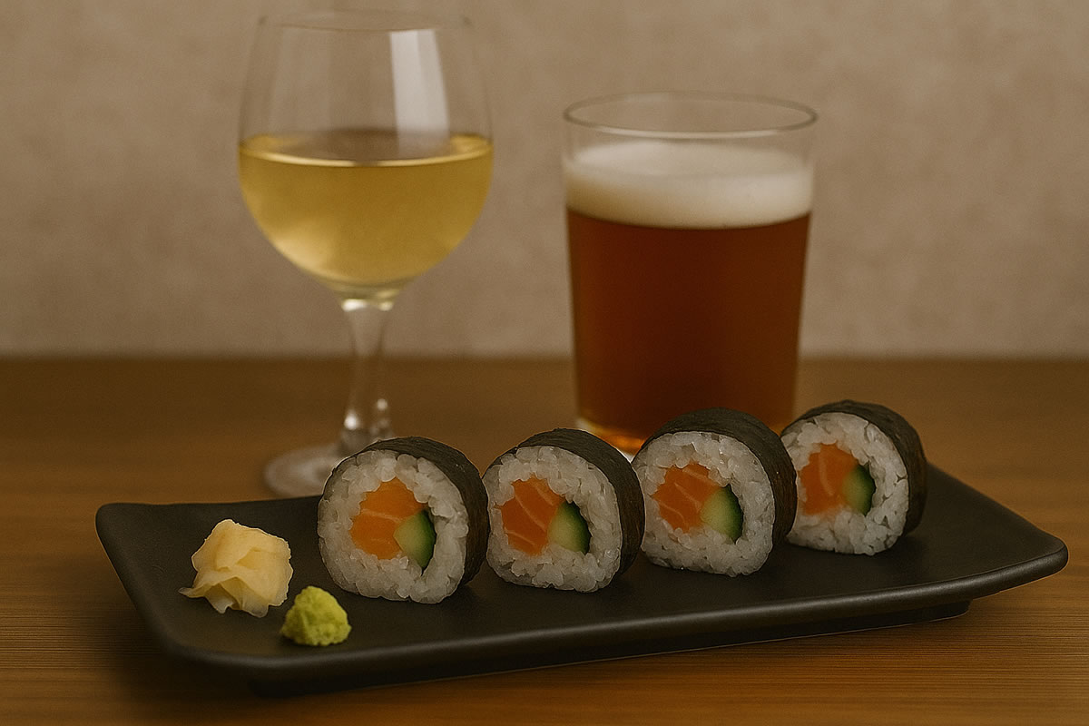Maridajes chilenos con sushi