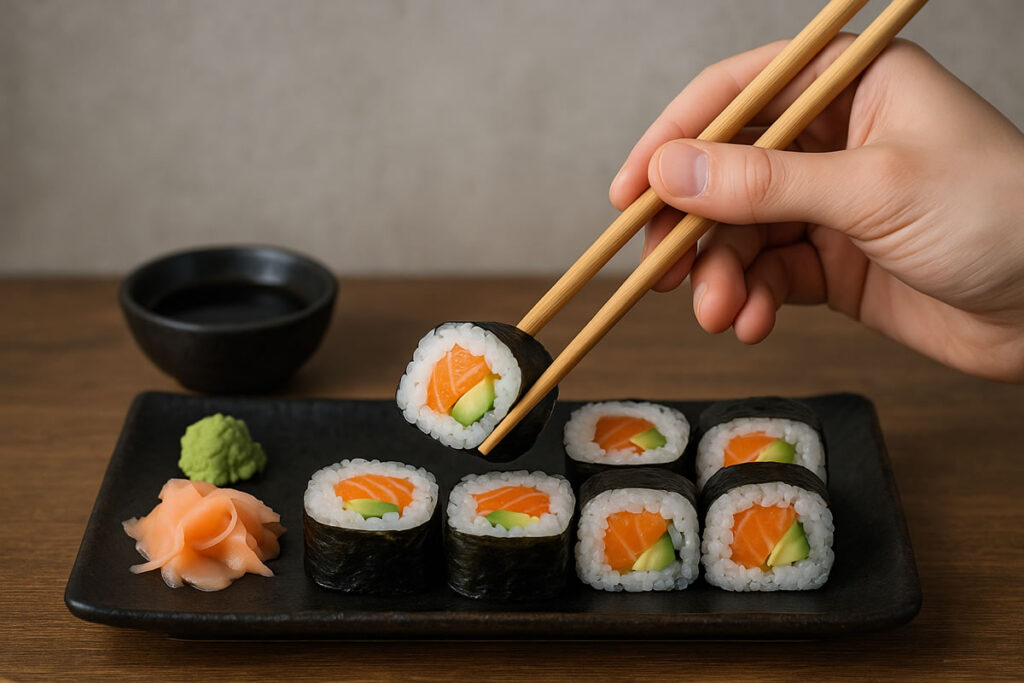 Como utilizar los palitos de sushi